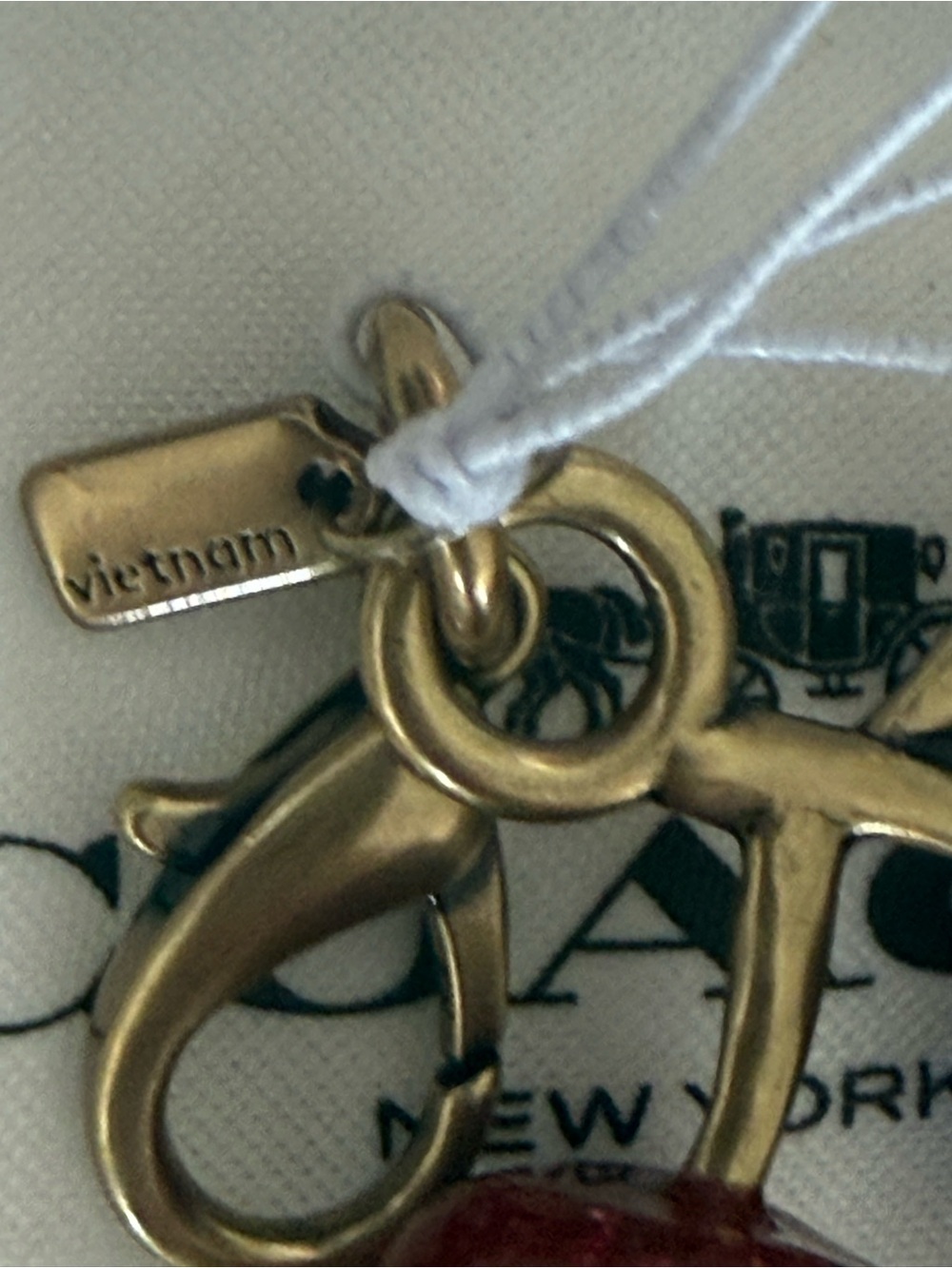 Coach Cherry mini bag charm NWT with dust bag SOLD OUT ONLINE - Picture 10 of 15